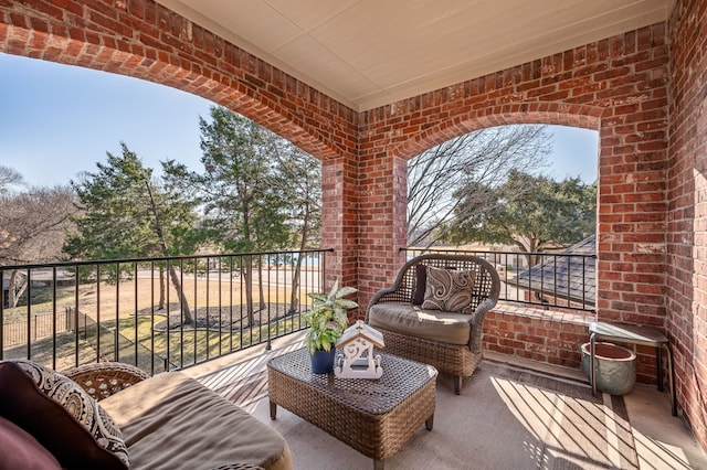 view of balcony