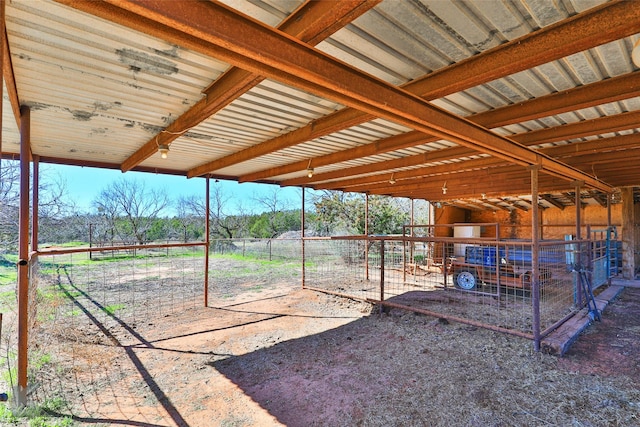 view of stable