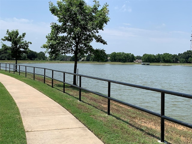 view of water feature