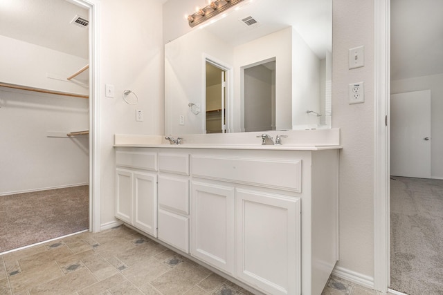 bathroom with vanity