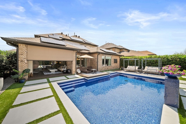 5399 Randwick Trl, Frisco, TX 75036 - view of pool featuring outdoor lounge area and a patio
