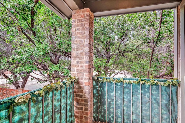 view of balcony