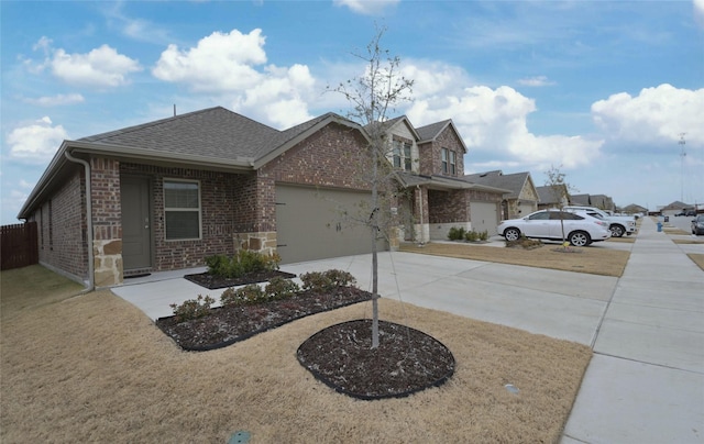 exterior space featuring a garage