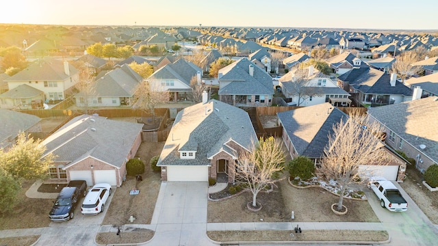 birds eye view of property featuring a residential view