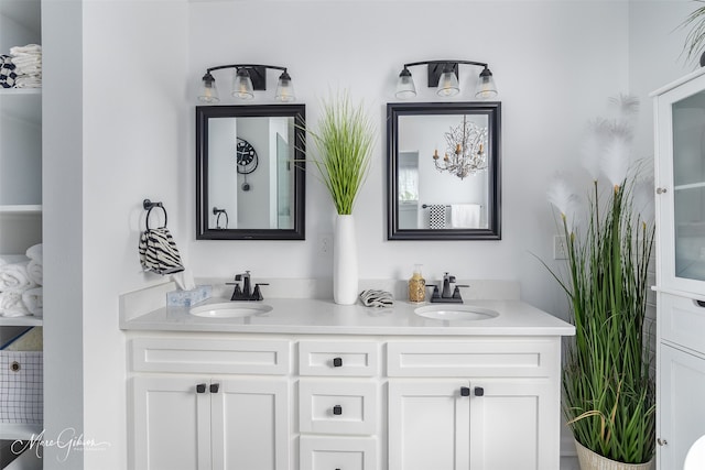 bathroom featuring vanity