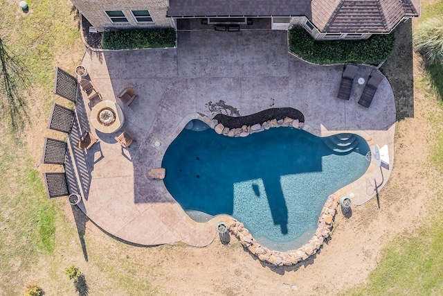 drone / aerial view
