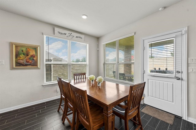 view of dining area