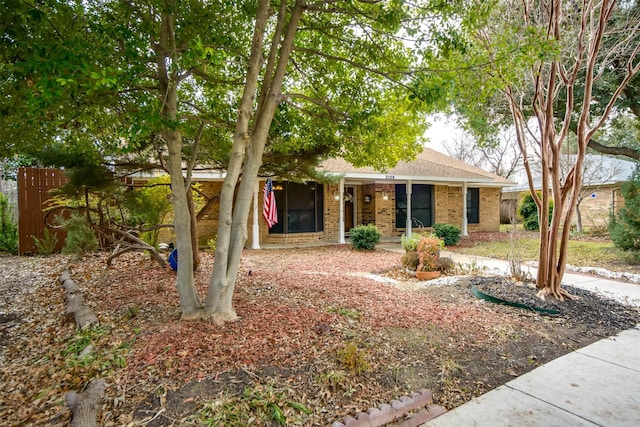 view of ranch-style home