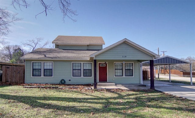519 Bryan St, Weatherford, TX 76086 - view of front of house with roof with shingles and a porch