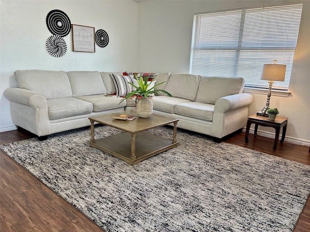128 Black Forest Dr, Weatherford, TX 76086 - living area with baseboards and wood finished floors