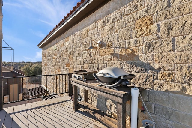 view of wooden terrace