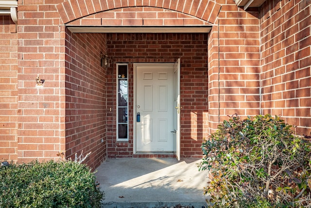 view of exterior entry