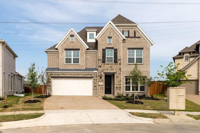 view of front of house featuring a garage