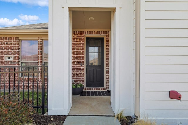 view of entrance to property