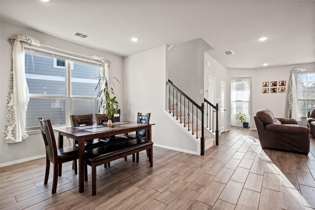 view of dining room