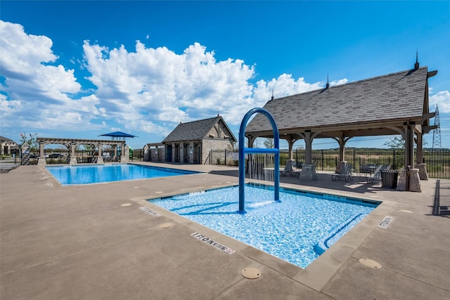 view of pool with a patio area