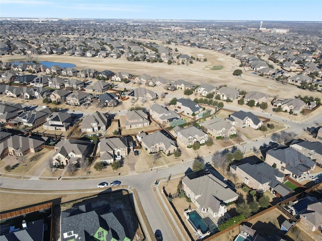 aerial view featuring a residential view