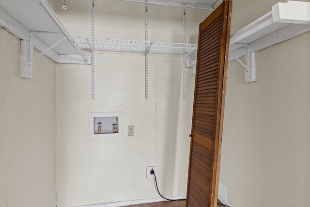 laundry area featuring hookup for a washing machine and electric dryer hookup