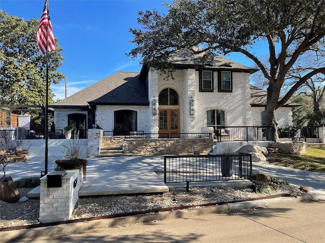 view of front of home featuring french doors