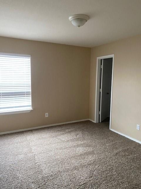 view of carpeted empty room