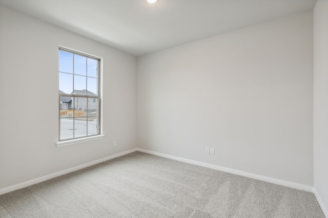 view of carpeted empty room