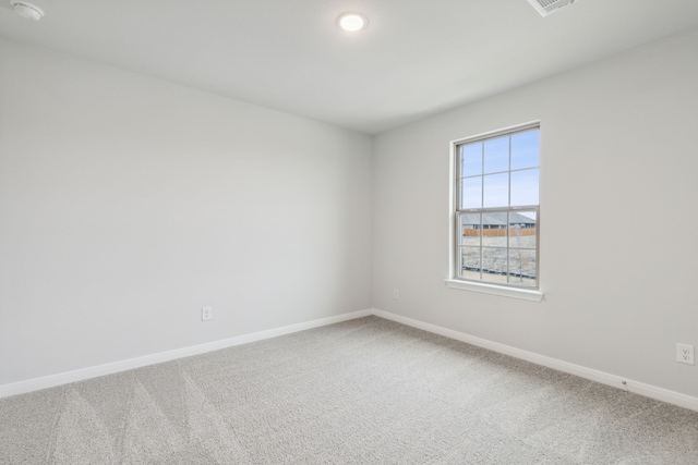 view of carpeted empty room