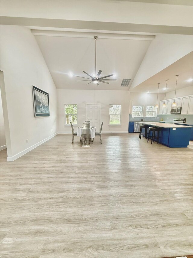 sitting room featuring light hardwood / wood-style floors