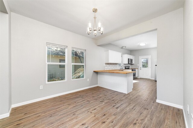 interior space featuring light hardwood / wood-style flooring