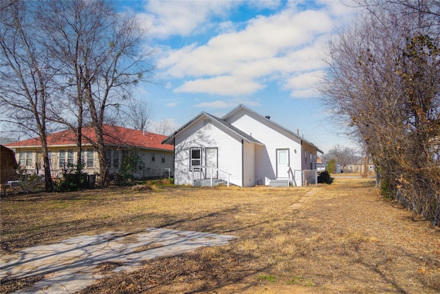 view of rear view of property