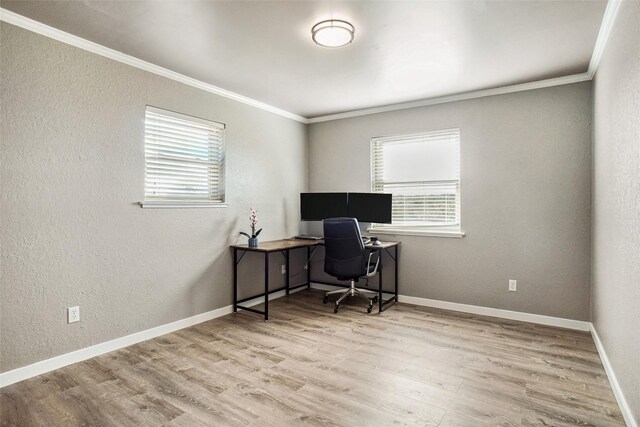 interior space with wood walls