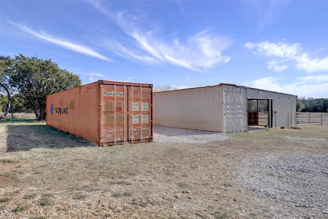 view of outdoor structure