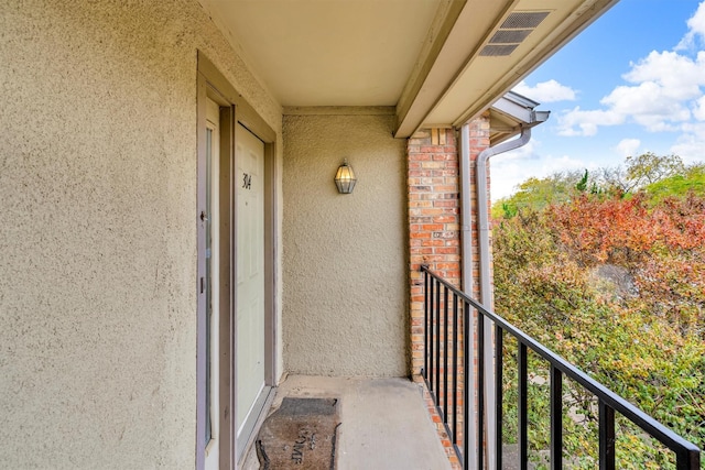 view of balcony