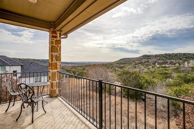 view of balcony