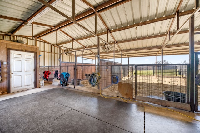 view of horse barn