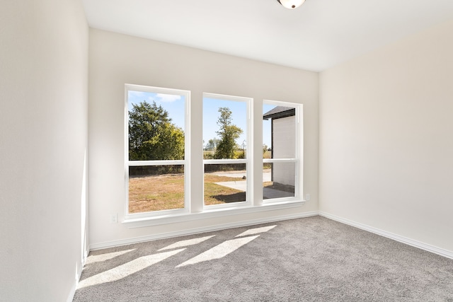 view of carpeted empty room