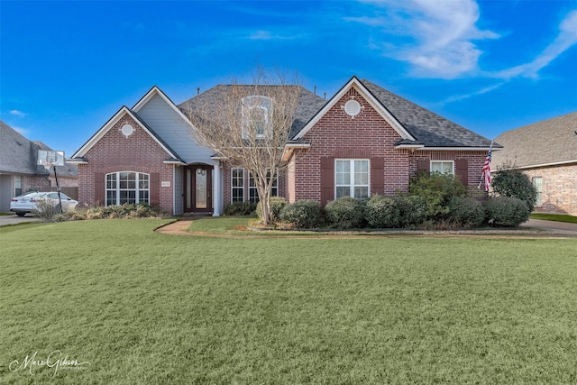 front of property with a front yard