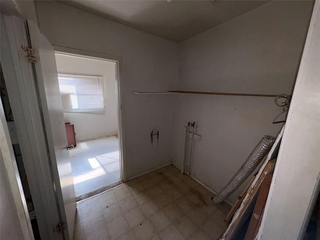 view of clothes washing area