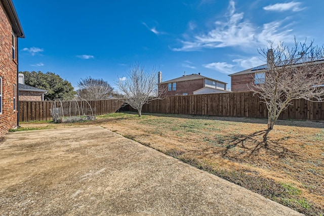 view of yard with a patio