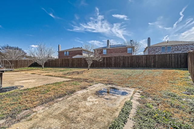 view of yard with a patio area