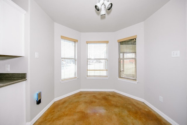 view of unfurnished dining area