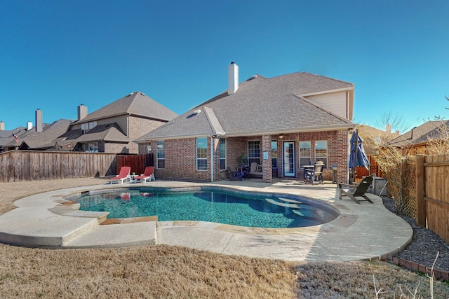 1240 Wedgewood Dr, Forney, TX 75126 - view of pool featuring a patio area, a fenced backyard, and a fenced in pool