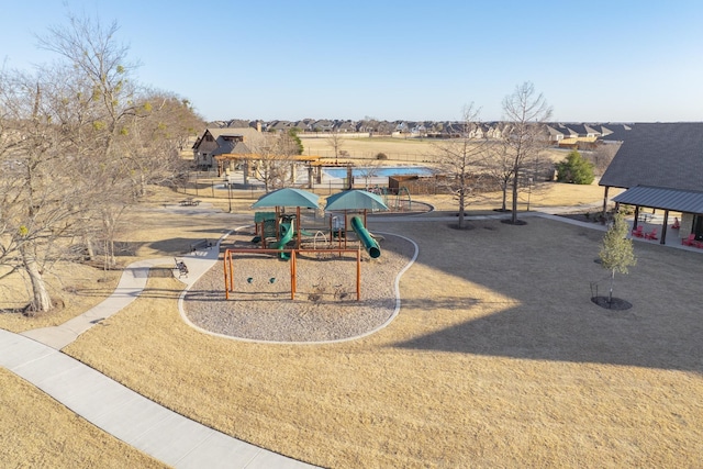 view of community featuring a playground