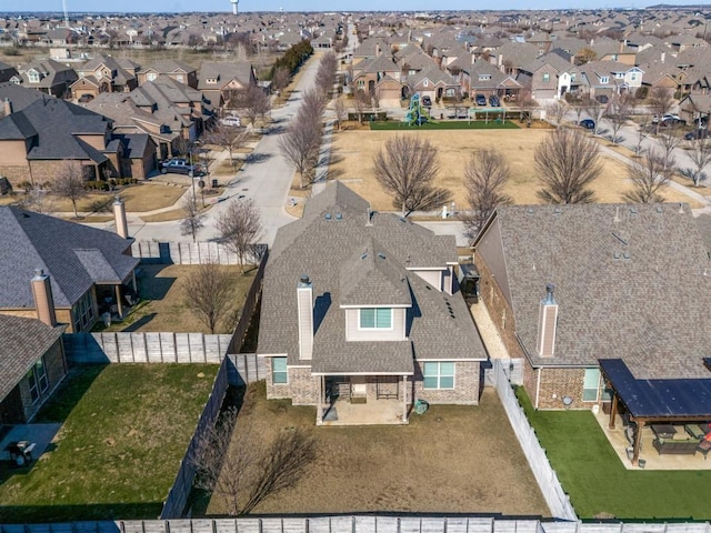 birds eye view of property featuring a residential view