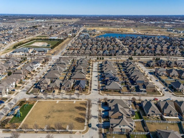 aerial view featuring a residential view