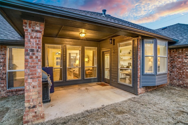 exterior space with a patio