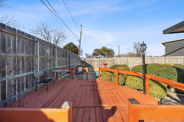 view of wooden terrace