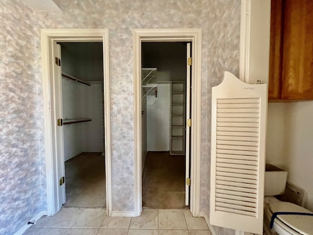 bathroom featuring tile patterned flooring