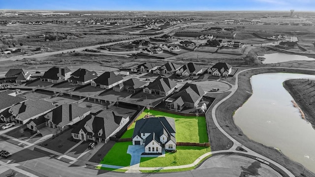 aerial view featuring a residential view