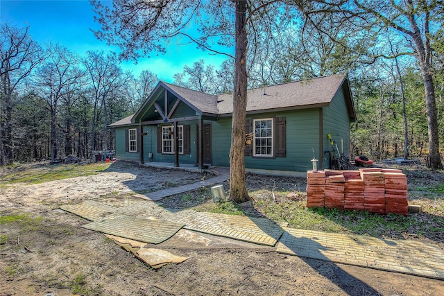 view of rear view of property