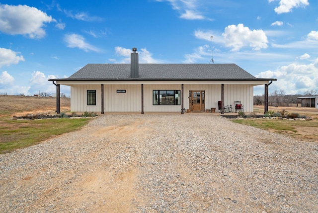 view of front of home with covered porch